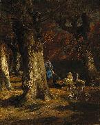 Charles Jacque The Old Forest oil painting reproduction